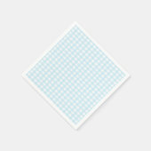 Serviette En Papier En vichy bleu 1 (Coin)