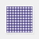 Serviette En Papier En vichy bleu marine (Devant)