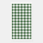Serviette En Papier En vichy classique vert et blanc (Devant)