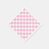 Serviette En Papier En vichy de la Fraise (Coin)