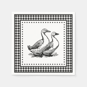 Serviette En Papier En vichy d'oies