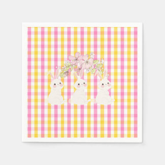 Serviette En Papier En vichy du printemps