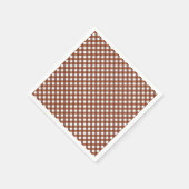 Serviette En Papier En vichy en terre cuite (Coin)