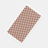 Serviette En Papier En vichy en terre cuite (Coin)