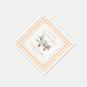 Serviette En Papier en vichy heure Avion Avion premier anniversaire (Coin)