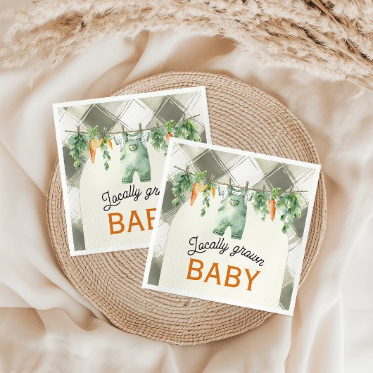 Serviette En Papier en vichy Ligne De Vêtements Baby shower Cultivé Lo