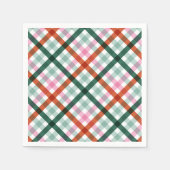 Serviette En Papier En vichy moderne Dîner de vacances Naples Papier (Devant)