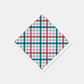 Serviette En Papier En vichy moderne Dîner de vacances Naples Papier (Coin)