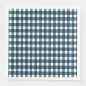 Serviette En Papier en vichy Motif bleu Indigo (Devant)