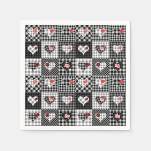Serviette En Papier En vichy multicolore Patchwork Quilt