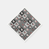 Serviette En Papier En vichy multicolore Patchwork Quilt (Coin)
