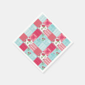 Serviette En Papier En vichy multicolore Patchwork Quilt (Coin)