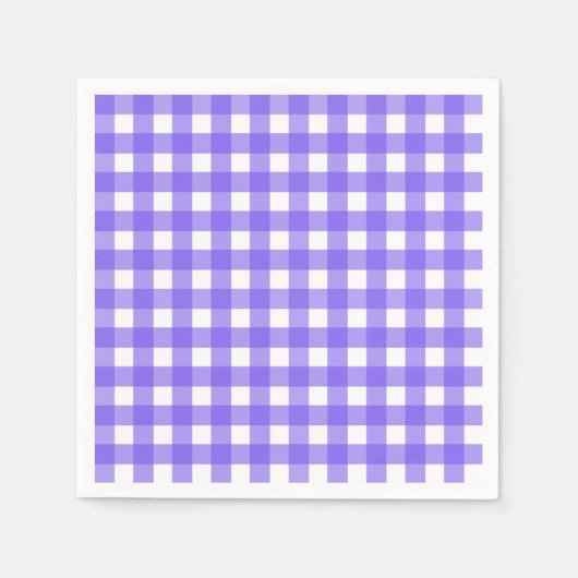 Serviette En Papier En vichy périphérique et blanc (Devant)