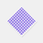Serviette En Papier En vichy périphérique et blanc (Coin)