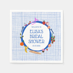 Serviette En Papier en vichy Pique-nique Moderne Cute Fête des mariées