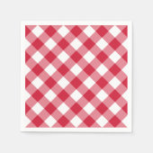 Serviette En Papier en vichy (rouge) (Devant)