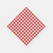 Serviette En Papier En vichy rouge et blanc (Coin)