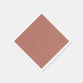 Serviette En Papier En vichy rouge et blanc (Coin)