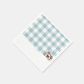 Serviette En Papier en vichy Teddy Bear Pique-nique casquette (Coin)