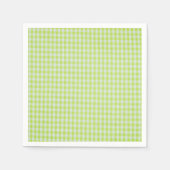 Serviette En Papier En vichy verte (Devant)