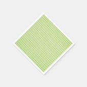 Serviette En Papier En vichy verte (Coin)