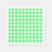 Serviette En Papier En vichy verte (Devant)