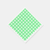 Serviette En Papier En vichy verte (Coin)