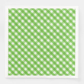 Serviette En Papier En vichy verte (Devant)