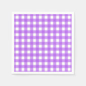Serviette En Papier En vichy violet brillant (Devant)