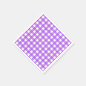 Serviette En Papier En vichy violet brillant (Coin)