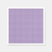 Serviette En Papier En vichy violet et blanc (Devant)