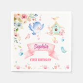 Serviette En Papier Enchanted Butterfly Garden Paper Napkin (Devant)