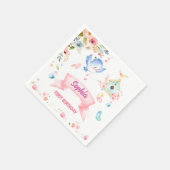 Serviette En Papier Enchanted Butterfly Garden Paper Napkin (Coin)