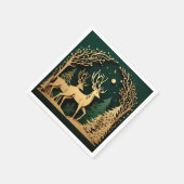 Serviette En Papier Enchanted Forest Arch – Golden Reindeer (Coin)