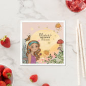 Serviette En Papier Enchanted Forêt d'automne Fée Baby (En situation)