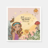 Serviette En Papier Enchanted Forêt d'automne Fée Baby (Devant)