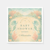 Serviette En Papier Enchanted Mermaid Lagoon Baby Shower (Devant)
