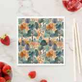Serviette En Papier Enchanter les arbres d'automne (En situation)