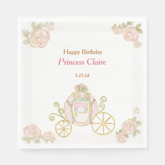 Serviette En Papier Enchanteur Anniversaire Princesse Standard Déjeune