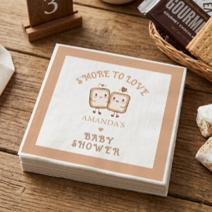 Serviette En Papier Encore plus d'amour Aventure Baby Shower