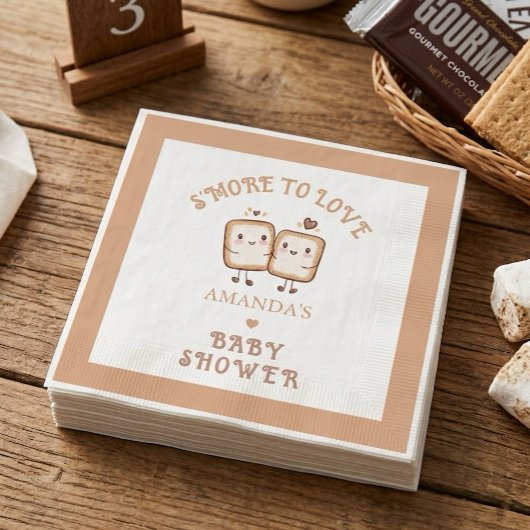 Serviette En Papier Encore plus d'amour Aventure Baby Shower
