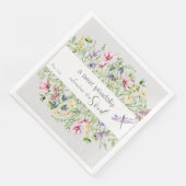 Serviette En Papier Encouragement Bible Verse Aquarelle Botanique (Coin)