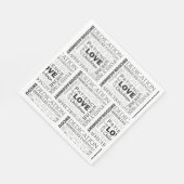 Serviette En Papier Encourager Word Collage Party (Coin)