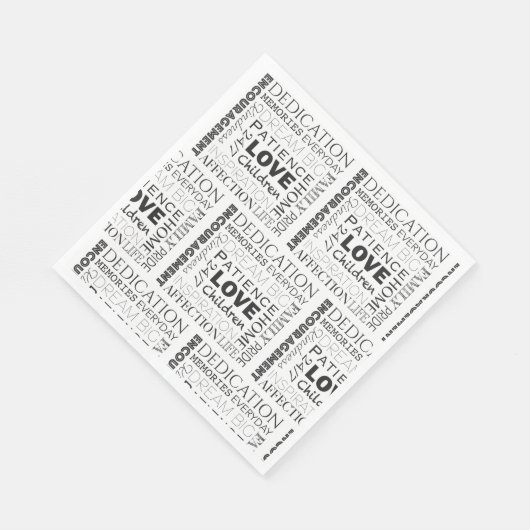 Serviette En Papier Encourager Word Collage Party (Coin)