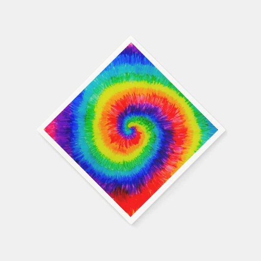 Serviette En Papier Encre d'alcool à Cravate arc-en-ciel (Coin)