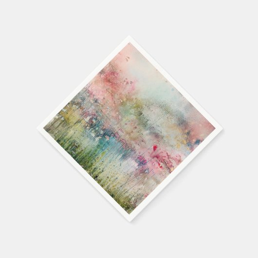 Serviette En Papier Encre d'alcool Abstrait (Coin)