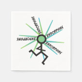 Serviette En Papier Endorphins amusants - Humour coureur (Devant)