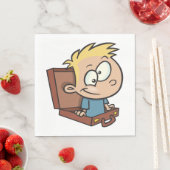Serviette En Papier Enfant En Papier Valise (En situation)
