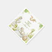 Serviette En Papier Enfants Aquarelle Dinosaur fête d'anniversaire (Coin)