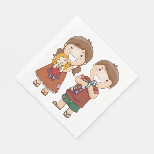 Serviette En Papier Enfants Avec Jouets (Coin)